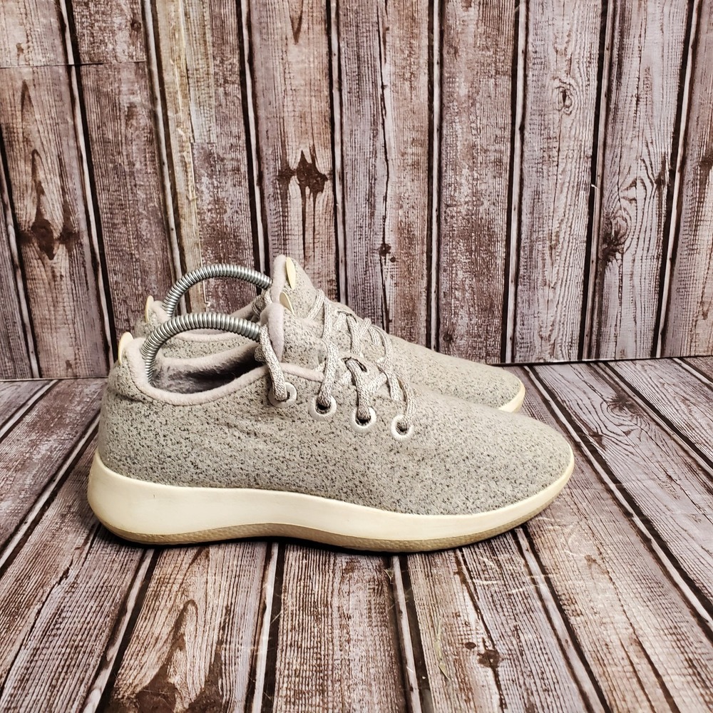 Allbirds Womens Wool Runner Mizzle Light Gray White Size 9 - Picture 3 of 15